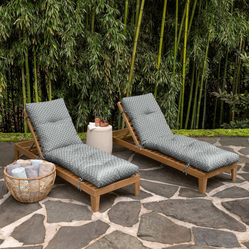 ARDEN earthFIBER Outdoor Tufted Chaise Cushion, 22 x 76