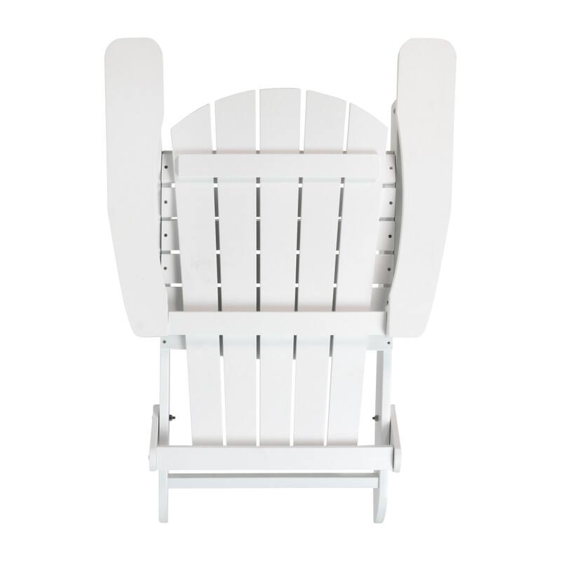 All-Weather Poly Resin Folding Adirondack Chair - Patio Chair