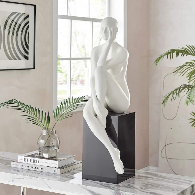 Lady Antoinette Resin Sculpture with Base - N/A