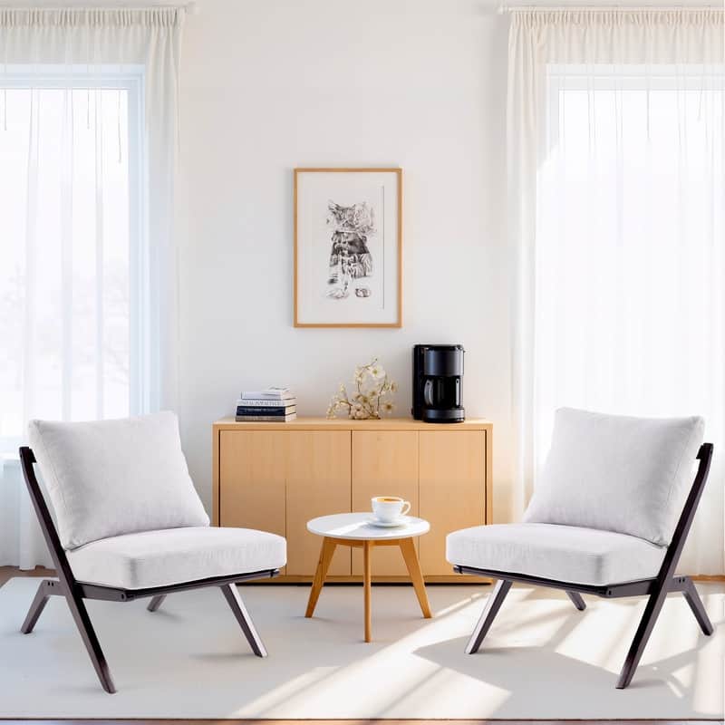 Modern Minimalist Solid Wood Lounge Chair
