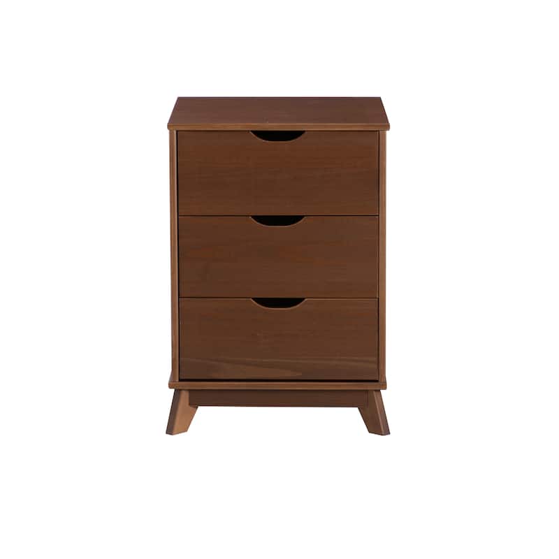 Purcell Pine Wood 3-Piece Bedroom Set with 6-Drawer Dresser and 3-Drawer Nightstands (Set of 2)