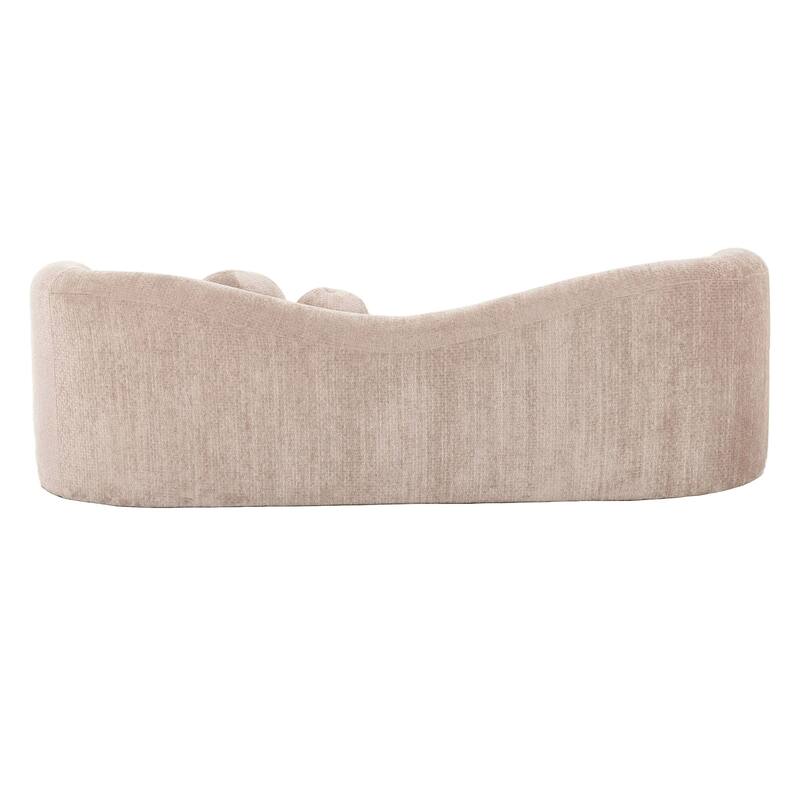 Divani Casa Calico Contemporary Beige Fabric 3-Seat Sofa