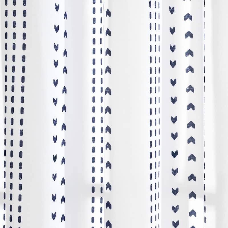 Lush Decor Hygge Stripe Window Curtain Panel Pair