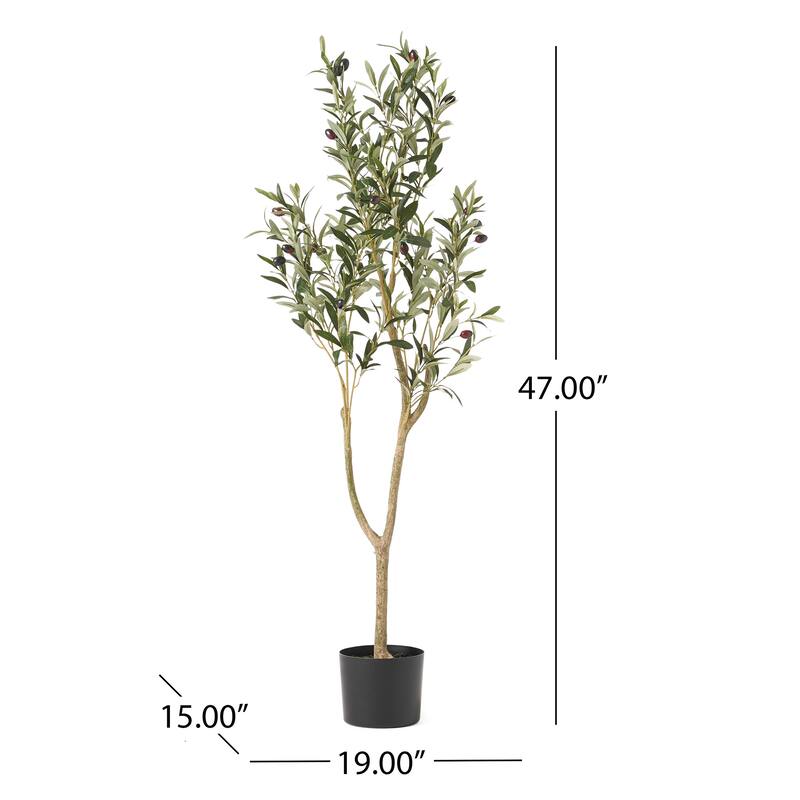120cm Artificial Olive Tree - Green