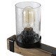 preview thumbnail 17 of 17, Modern Farmhouse Rustic Wood Chandelier Glass Island Lights for Dining Room