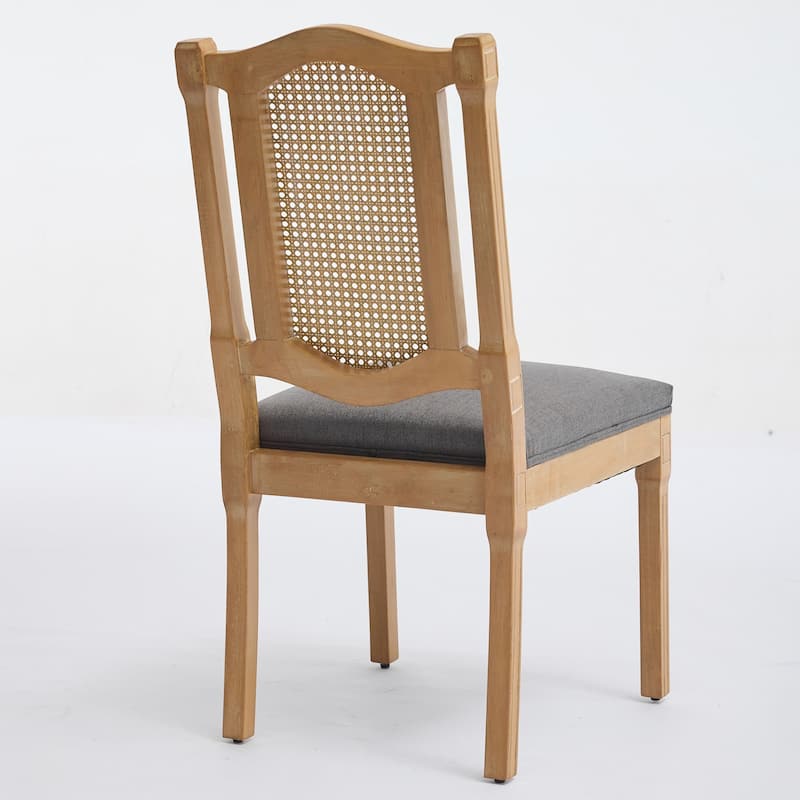 Wood Chair Simple Dining Chair Accent Chair Kitchen Chair Armless Chair Gray Office Chair Upholstered Chair