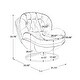 preview thumbnail 15 of 99, Accent chair TV Chair Living room Chair with Ottoman