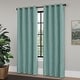 preview thumbnail 21 of 90, Linen Texture 100% Blackout Grommet Curtain Pair(2 panels)