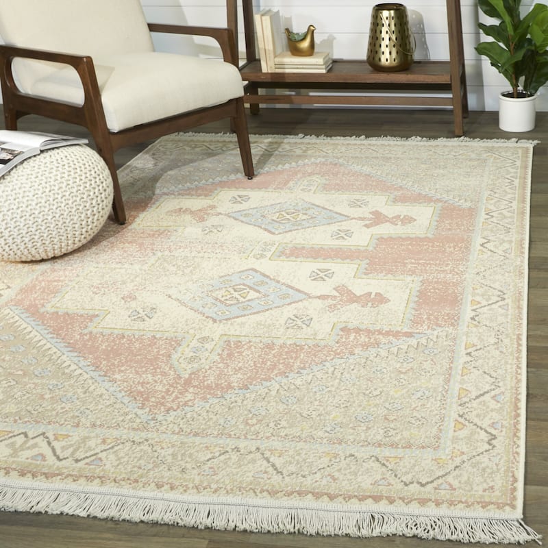 Cervantes Vintage Geometric Recycled Area Rug
