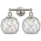 Option Brushed Satin Nickel / Clear Glass with White Rope