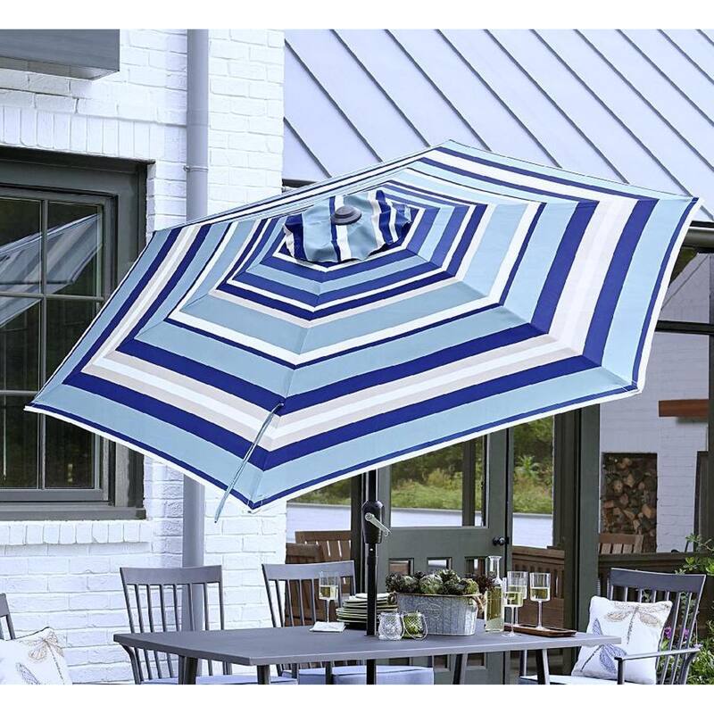 9 ft Powder Coated Aluminum Market Outdoor Patio Umbrella