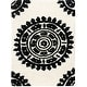 preview thumbnail 46 of 103, SAFAVIEH Handmade Soho Shyhrete Medallion N.Z. Wool Rug 2' x 3' - Ivory/Black