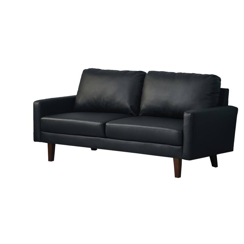 Faux leather 70'' Square Arm Sofa