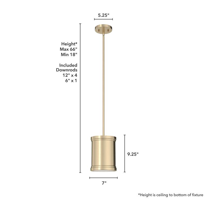 Hunter Capshaw Modern Drum Pendant - Dining Room, Entry, Kitchen Island - Contemporary, Transitional