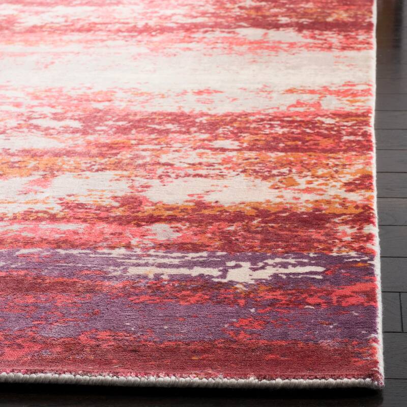 SAFAVIEH Handmade Mirage Siive Modern Abstract Viscose Rug