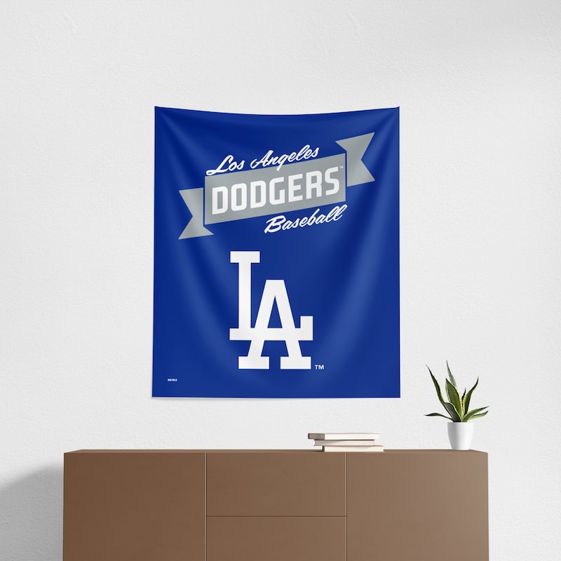 MLB Premium Dodgers Printed Wall Hanging - 34"x40"
