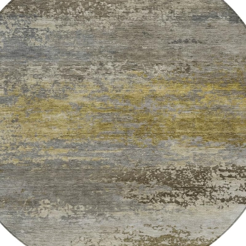 HomeRoots Abstract Transitional Rectangle Outdoor Rug