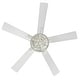 preview thumbnail 8 of 8, Copper Grove Uoleva 52-inch 5-blade Alabaster Mesh LED Ceiling Fan