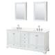 Option White / Giotto Quartz Top / Polished Chrome