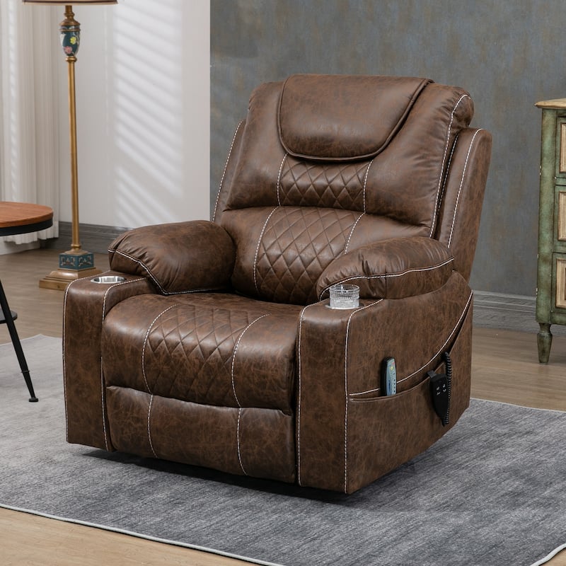 Upgraded Flagship Dual Motor Independent Control Oversized 180° Lay Flat Power Lift Recliner Chair