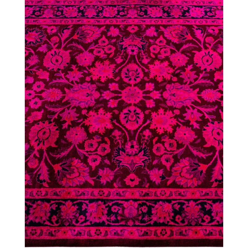 Overdyed, One-of-a-Kind Hand-Knotted Area Rug - Pink - 3' 2" x 5' 3"
