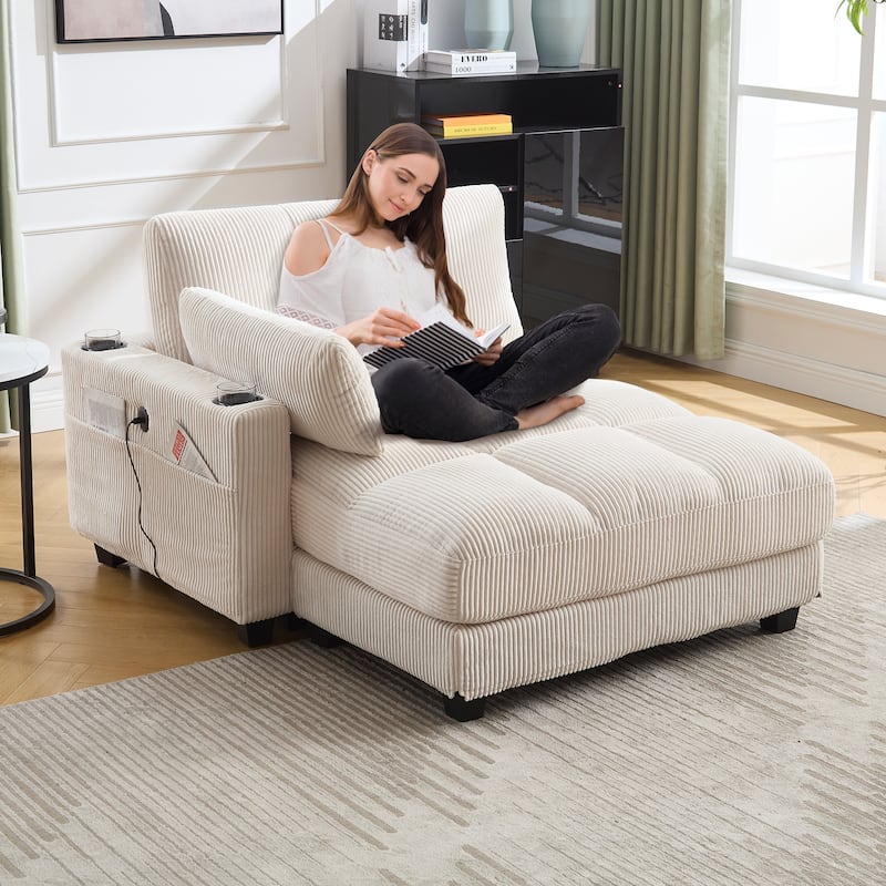 Sleeper Sofa Couch Bed,Oversized Chaise Lounge Chair Cozy Cloud Couch
