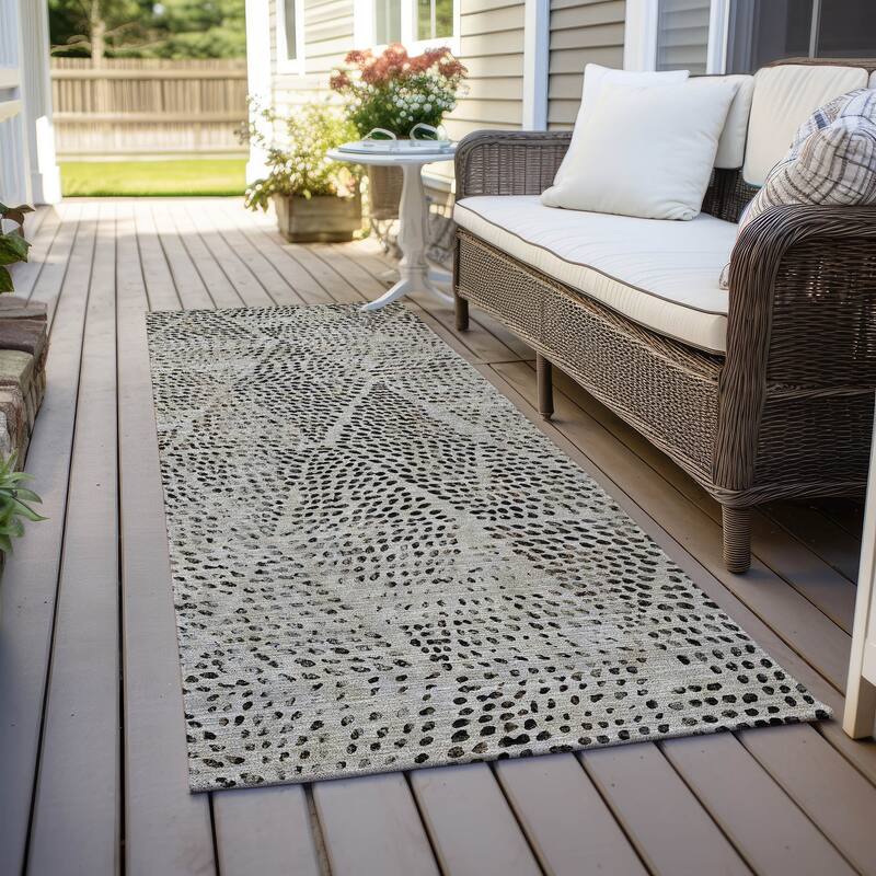 Machine Washable Indoor/ Outdoor Chantille Modern Diamonds Rug