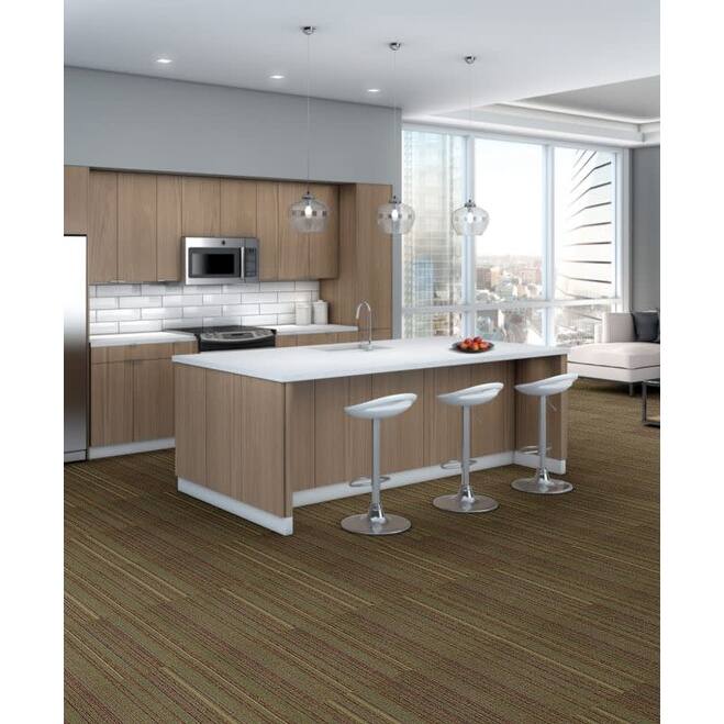 Shaw Philadelphia Commercial Wired 24" x 24" Glue Down Carpet Tile -