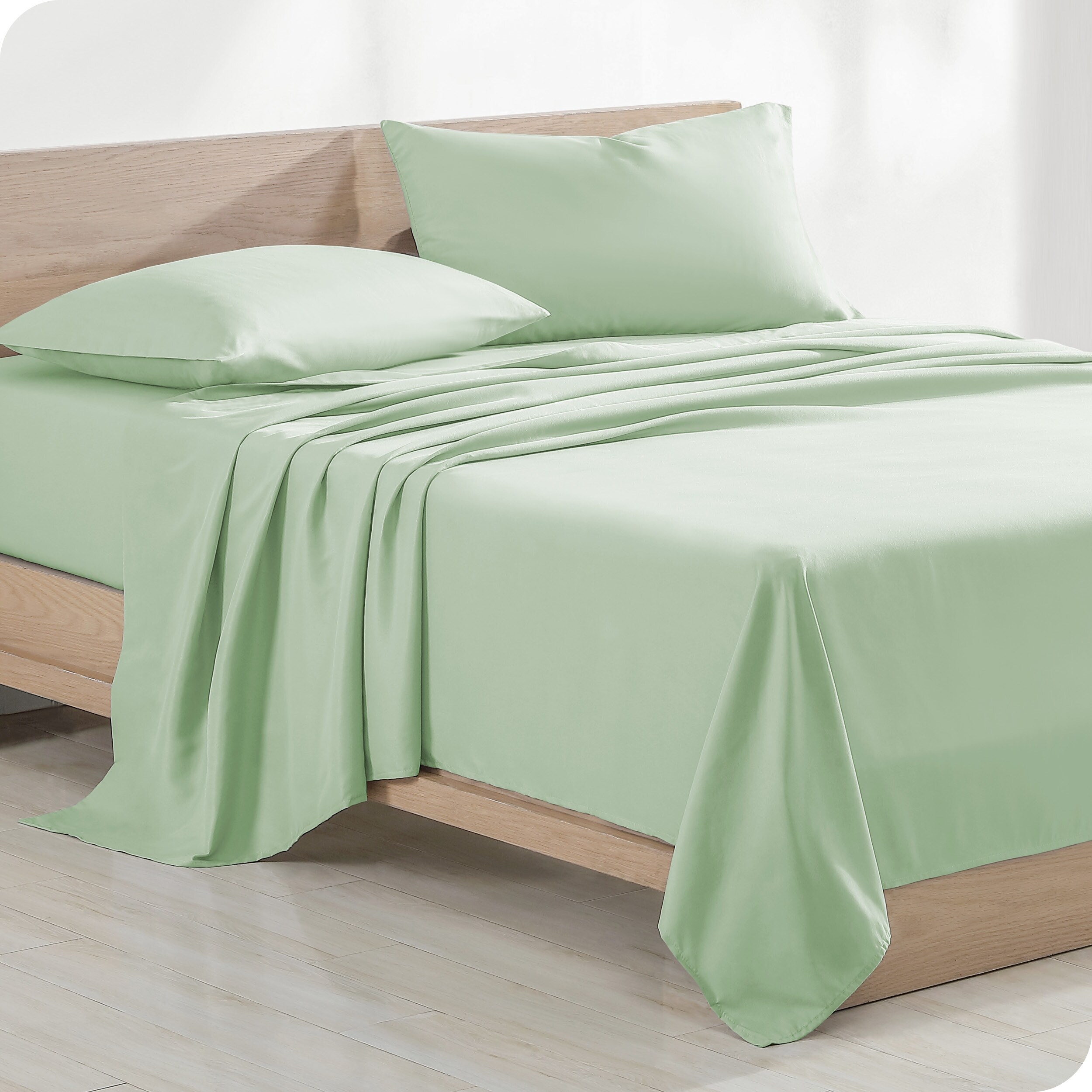 100% Certified Organic Organic Cotton Queen Size Sheet Set 6pc Set - 200TC 