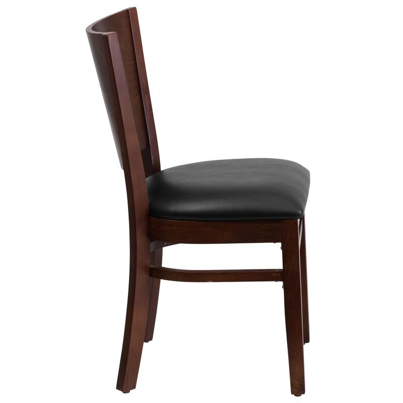 Solid Back Wooden Restaurant Chair