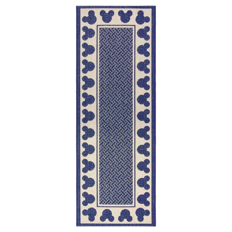 Disney Mickey Mouse Studio Modern Classic UV Protected Polypropylene Flatweave Indoor/ Outdoor Area Rug Collection