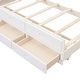 preview thumbnail 13 of 49, Separable Twin Over Full Bunk Bed Storage Platform Bed with with Pull-out Trundle, Drawers, Ladder and Safety Fence