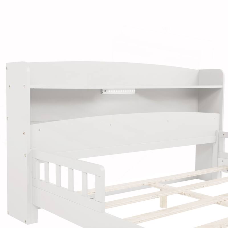Full Pine Wood Bed with Innovative Features for Ultimate Comfort