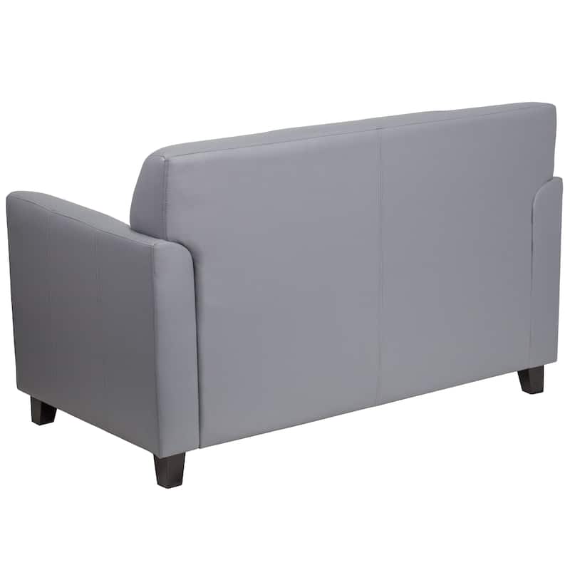 Benville Modern Grey Leather 3-piece Living Room Set
