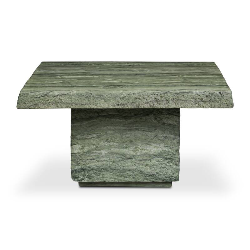 Stilo Slab Top Concrete Coffee Table with Marble and Stone Finish