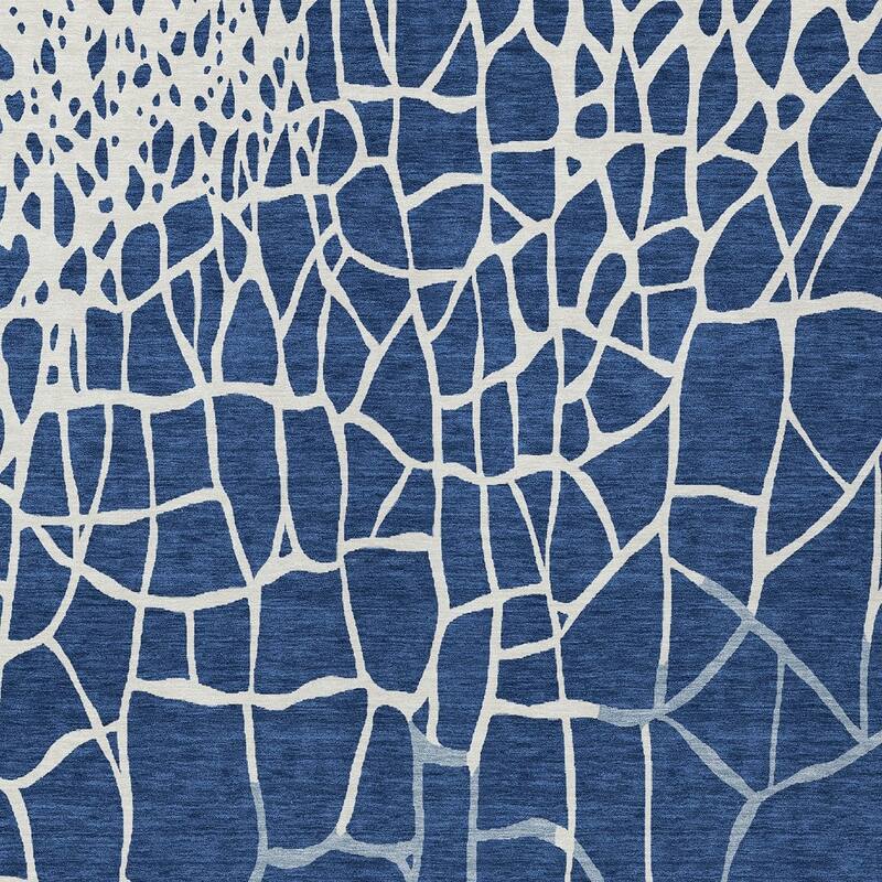 HomeRoots Abstract Transitional Rectangle Outdoor Rug