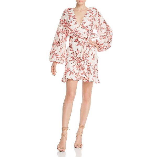 keepsake red floral dress