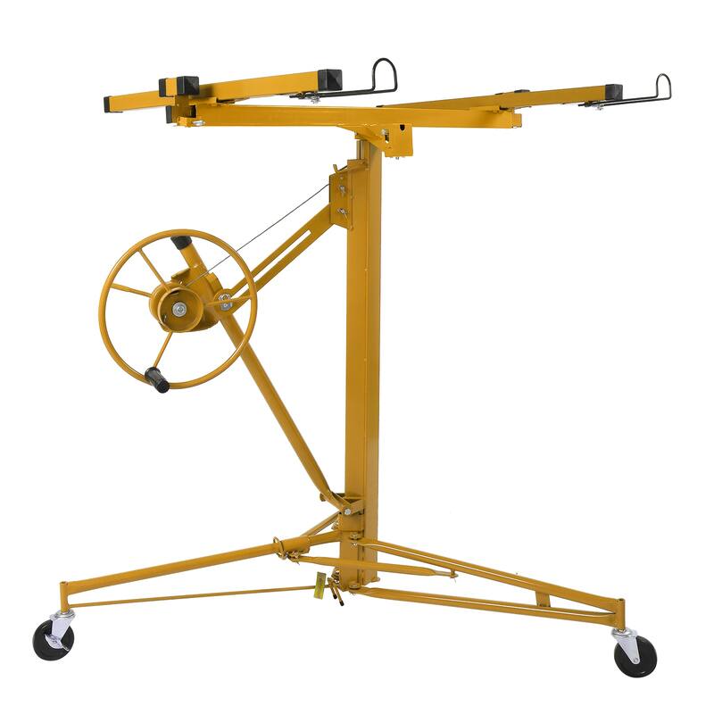 16 FT Drywall Lift, Portable Sheetrock Lift Rolling Panel Hoist Jack Lifter - N/A