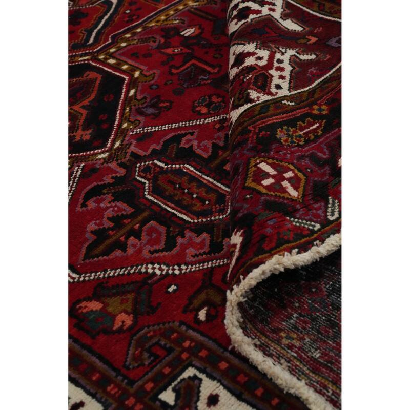 Hand Knotted Oriental 100% Wool Carpet Traditional Medallion Red Heriz Area Rug - 11' 4'' X 8' 4''