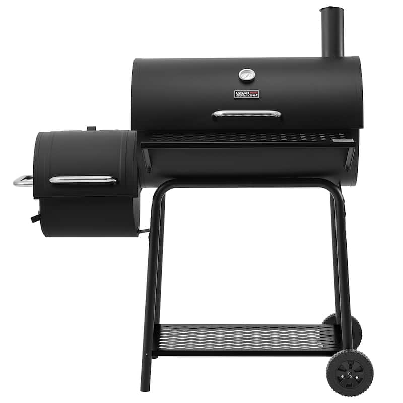 Royal Gourmet Charcoal Grill with Barrel Offset Smoker