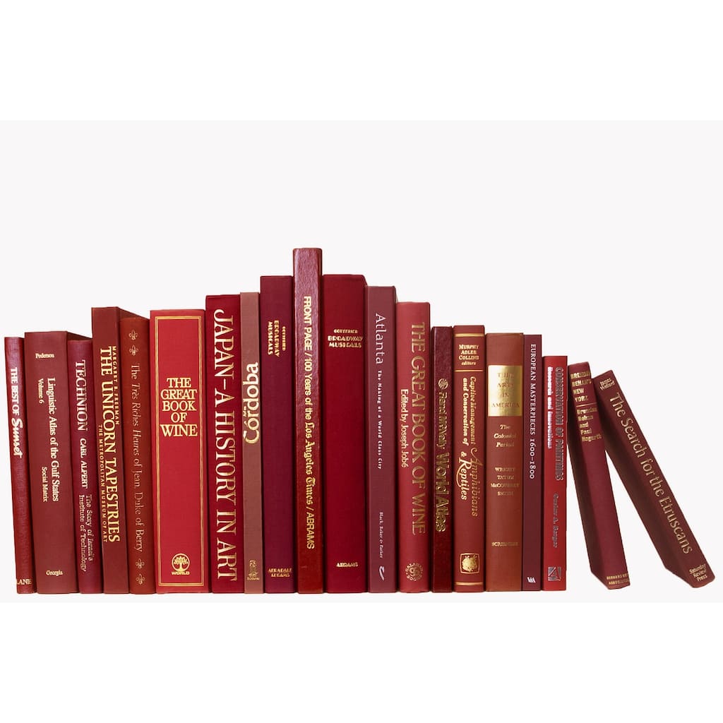 Books Burgundy Decorative Accessories: Bordeaux Oversized Color By The Foot