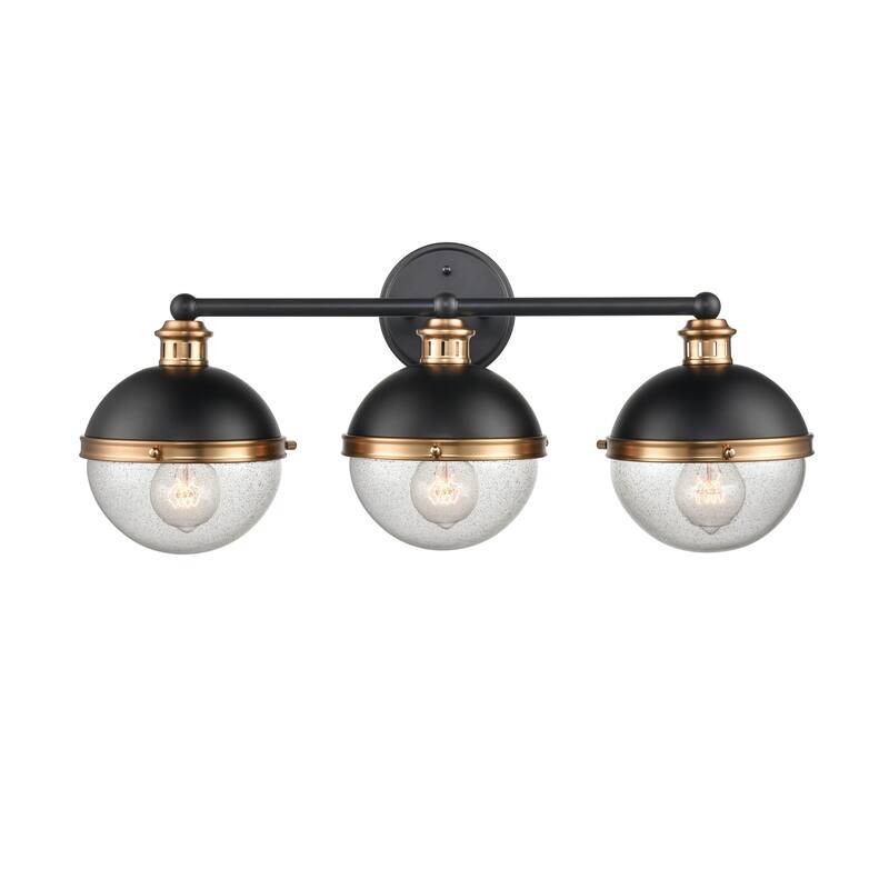 Millennium Lighting Ellmira 2 Light Vanity Fixture in Matte Black / Aged Bronze - 3 Light