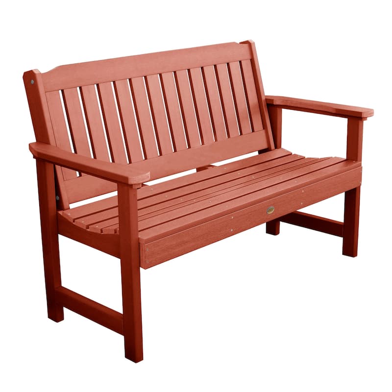 HIGHWOOD Lehigh 5-foot Eco-friendly Synthetic Wood Garden Bench - Rustic Red