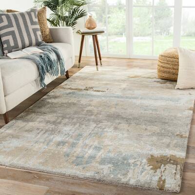 Ilsted Handmade Abstract Brown/ Gray Area Rug
