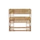 preview thumbnail 12 of 11, Space-saving Design Wood Bunk Bed with Ladders, Guardrails and Detachable Bunk Bed, Oak