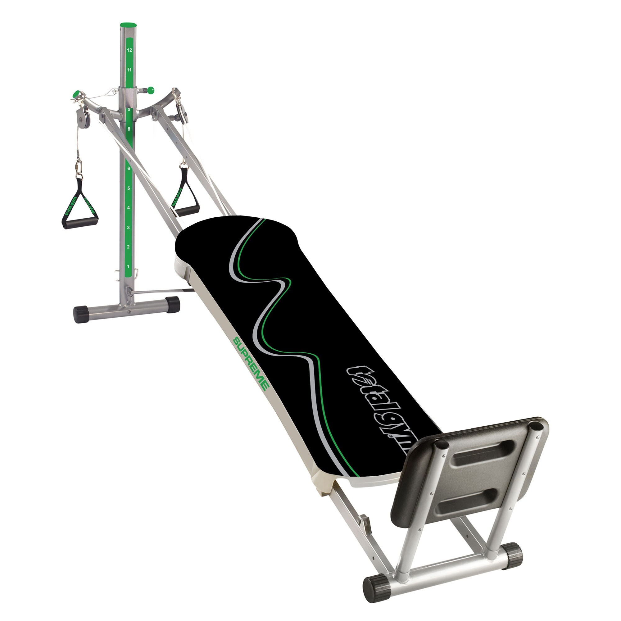 Total Gym Supreme Home Gym with Ab Crunch, Tri Grip Shaper Bars