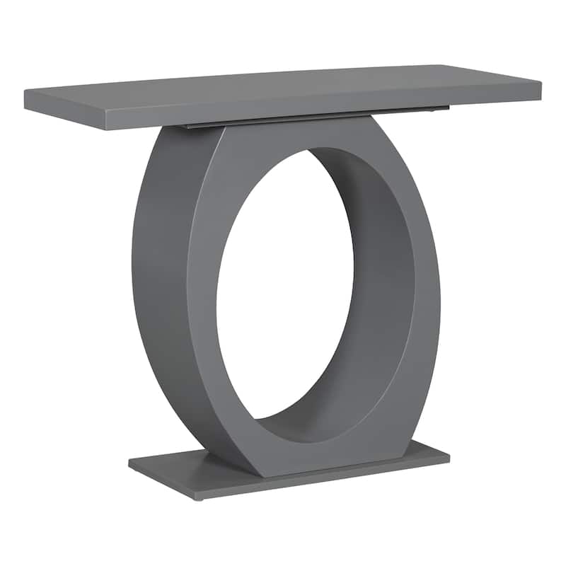 Mirod Stylish Modern Console Table with Egg-Shaped Base
