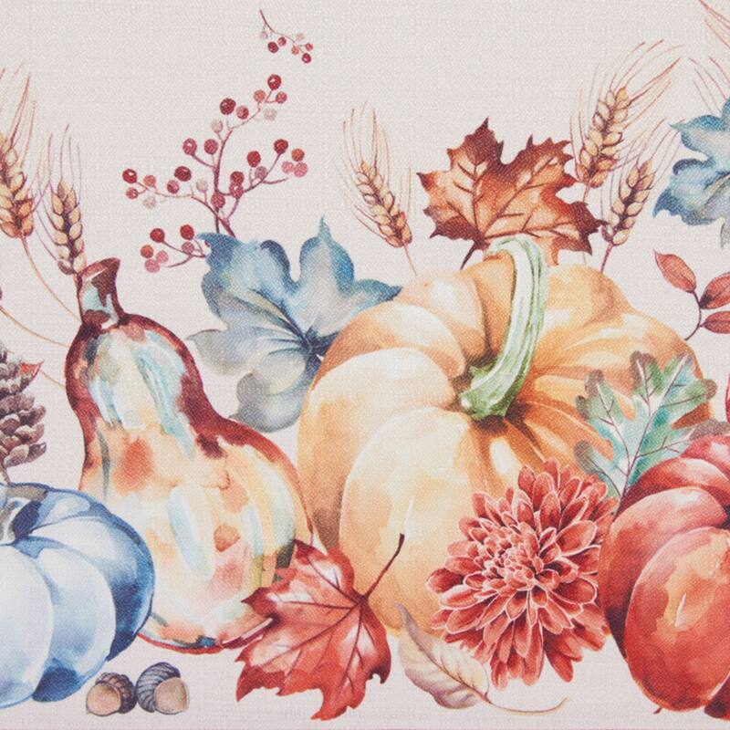 Botanical Harvest Pumpkin Engineered Placemats, Set of 4 - 13x19