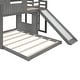 preview thumbnail 28 of 44, Wooden Twin Over Full Bunk Bed with Treehouse Loft, Slide & Guardrail
