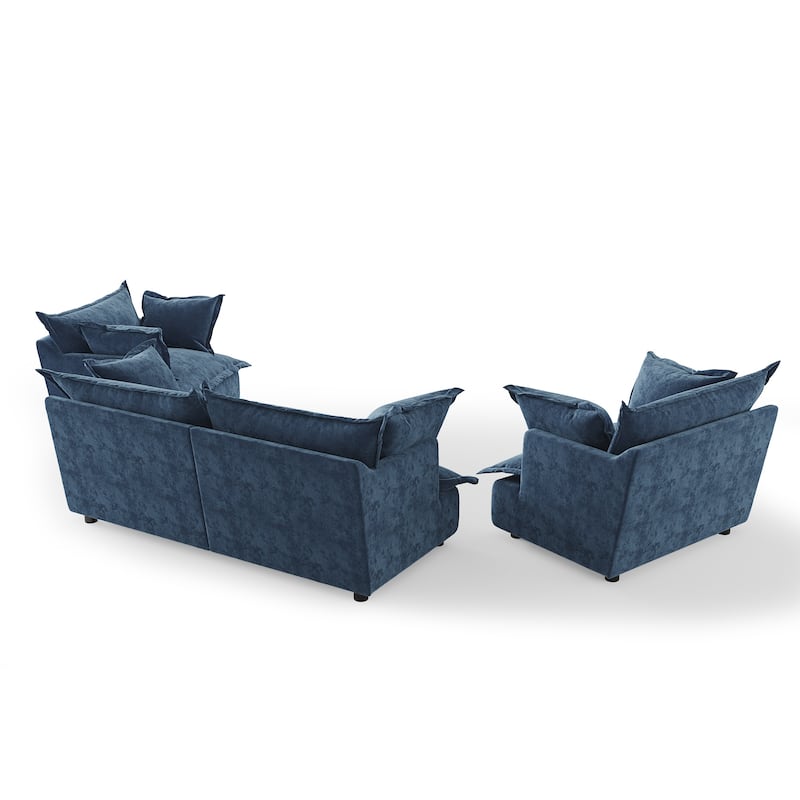 Double Layer Cushion Comfy Cloud Modular Sectional Sofa Set